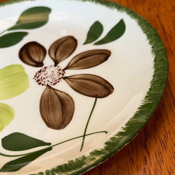 BLUE RIDGE Southern Potteries Bread Plate GREENBRIER PATTERN 1940s USA - Picture 3 of 7